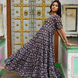 NWOT Daughters of India Chaaya Maxi Dress in Eggplant (currently sold out!)